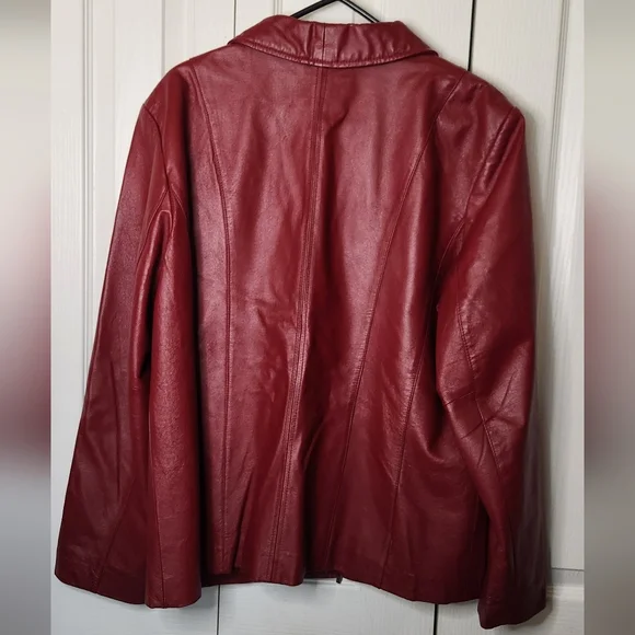 East 5th Vintage Red 100% authentic Leather Jacket - Size XL womens - Picture 6 of 6
